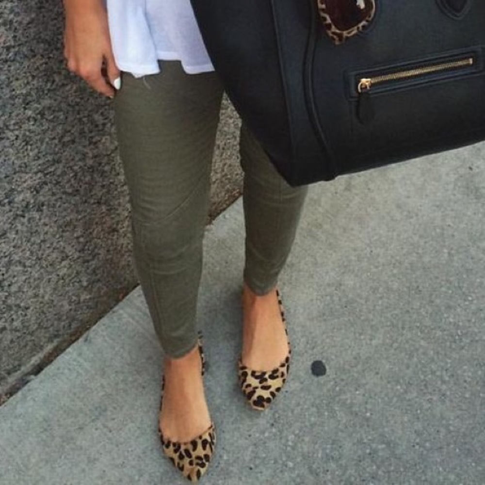 Cheetah print flats